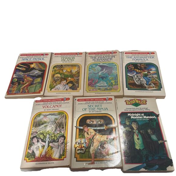 Lot Of 7 Choose Your Own Adventure S. by Various Authors From The 1980s - Picture 1 of 9